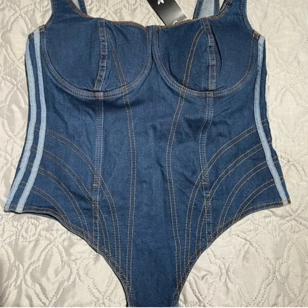Ivy Park Denim Onesie Bodysuit